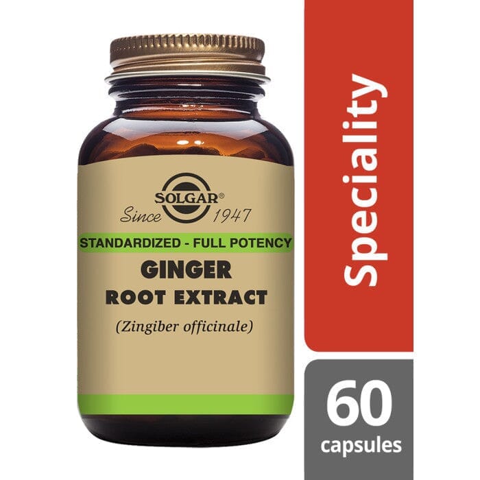 Solgar® Ginger Root Extract Vegetable Capsules - Pack of 60 Solgar