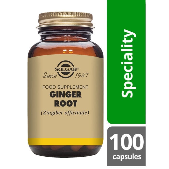 Solgar® Ginger Root Vegetable Capsules - Pack of 100 Solgar