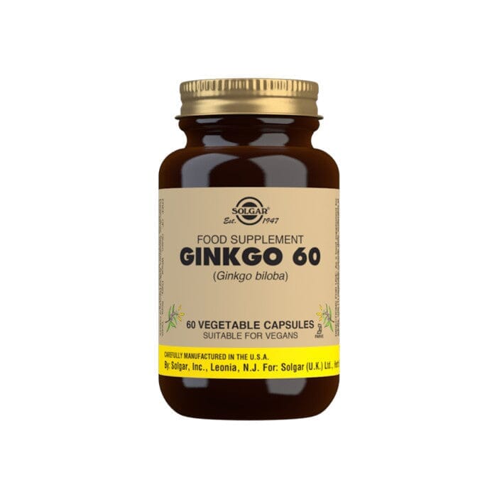 Solgar® Ginkgo Vegetable Capsules - Pack of 60 Solgar