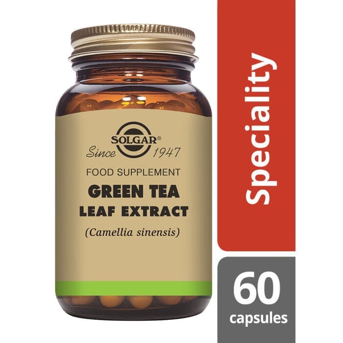 Solgar® Green Tea Leaf Extract Vegetable Capsules - Pack of 60 Solgar