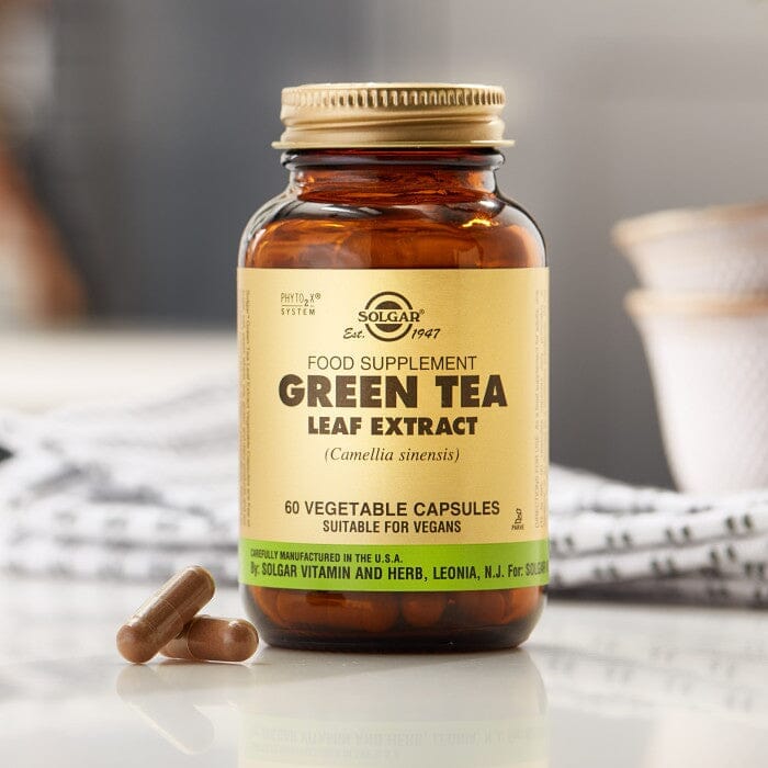 Solgar® Green Tea Leaf Extract Vegetable Capsules - Pack of 60 Solgar