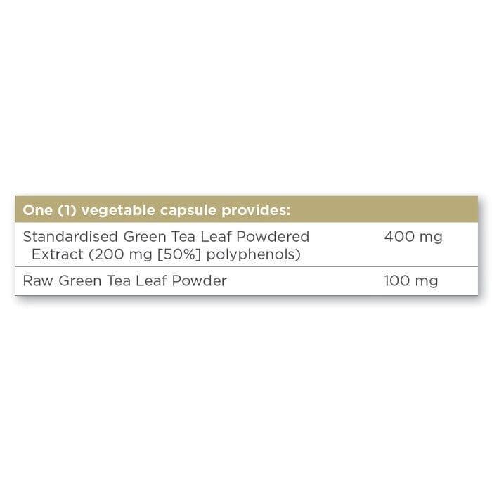 Solgar® Green Tea Leaf Extract Vegetable Capsules - Pack of 60 Solgar