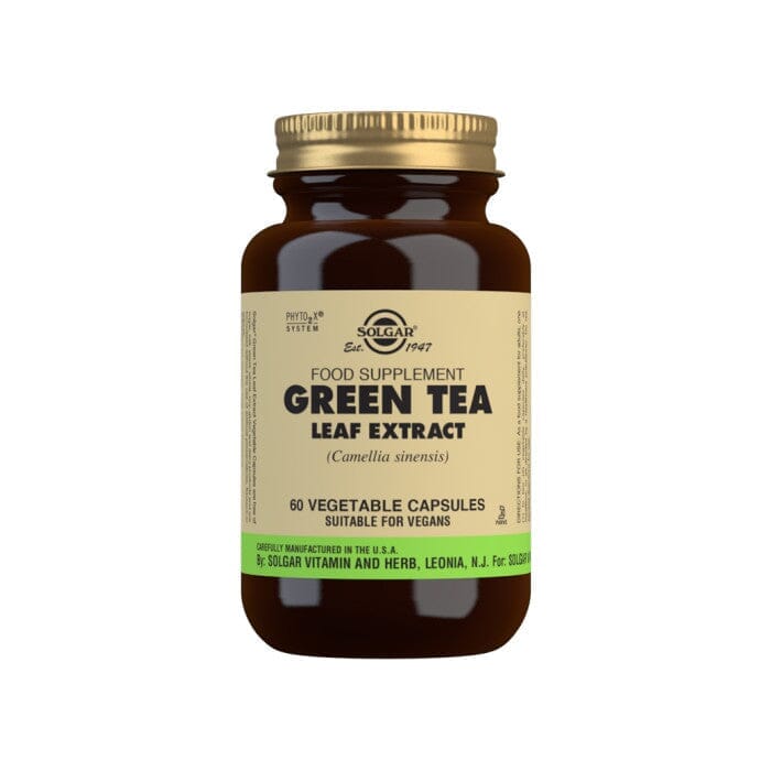 Solgar® Green Tea Leaf Extract Vegetable Capsules - Pack of 60 Solgar