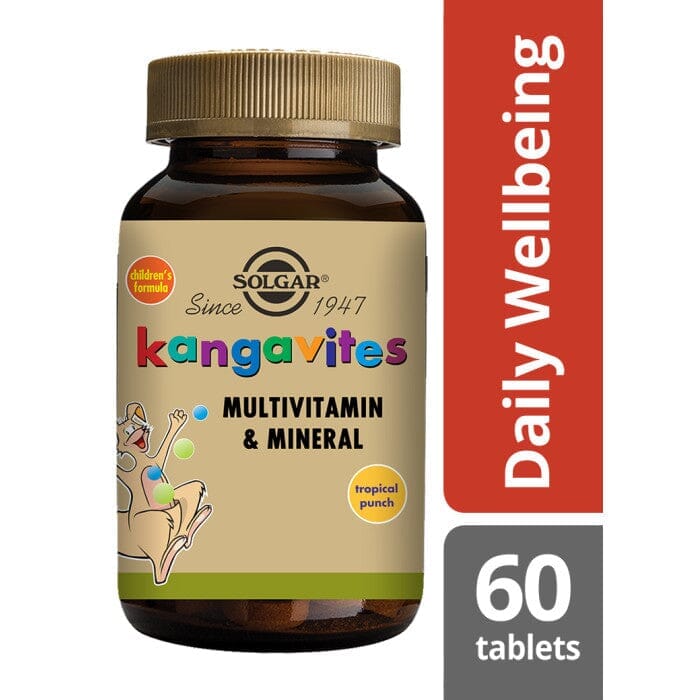 Solgar® Kangavites Tropical Punch Complete Multivitamin and Mineral Formula Chewable Tablets - Pack of 60 Solgar