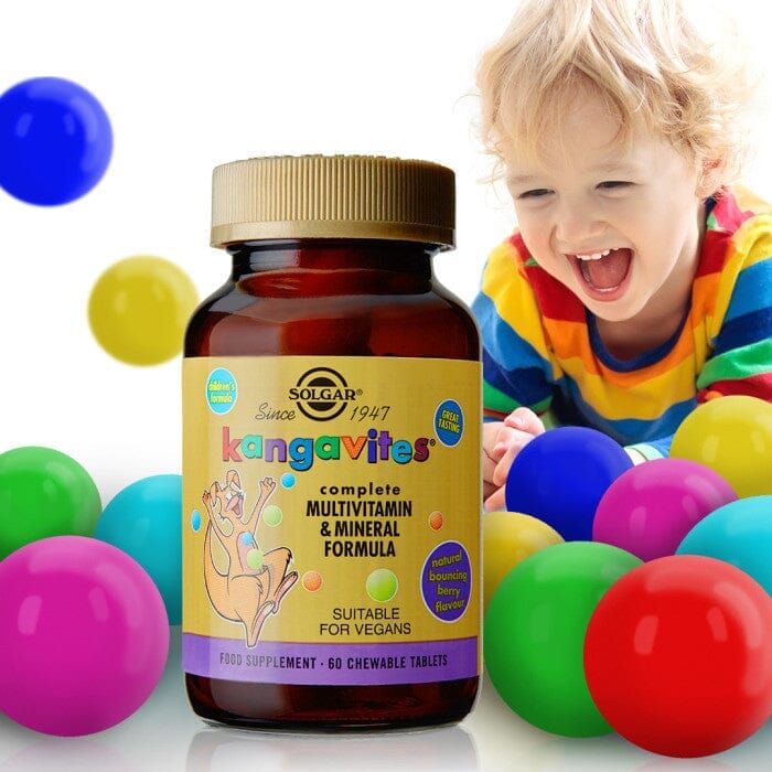 Solgar® Kangavites Tropical Punch Complete Multivitamin and Mineral Formula Chewable Tablets - Pack of 60 Solgar