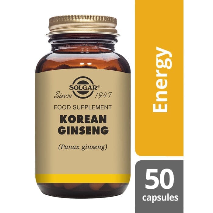 Solgar® Korean Ginseng Vegetable Capsules - Pack of 50 Solgar