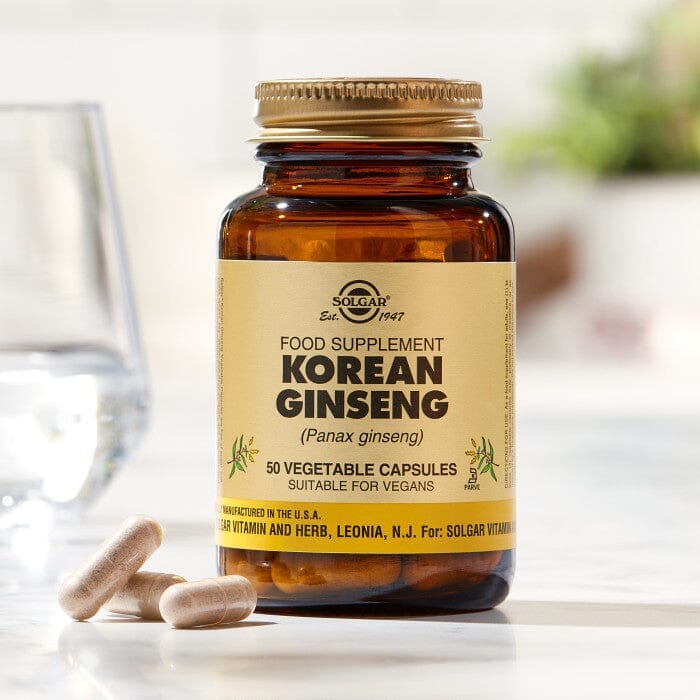Solgar® Korean Ginseng Vegetable Capsules - Pack of 50 Solgar