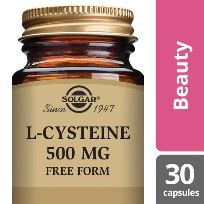Solgar® L-Cysteine 500 mg Vegetable Capsules - Pack of 30 Solgar