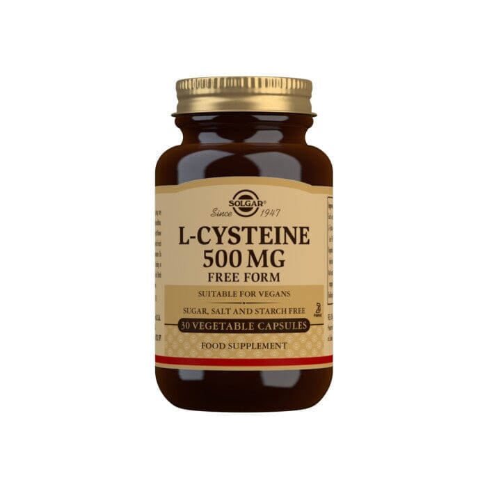 Solgar® L-Cysteine 500 mg Vegetable Capsules - Pack of 30 Solgar