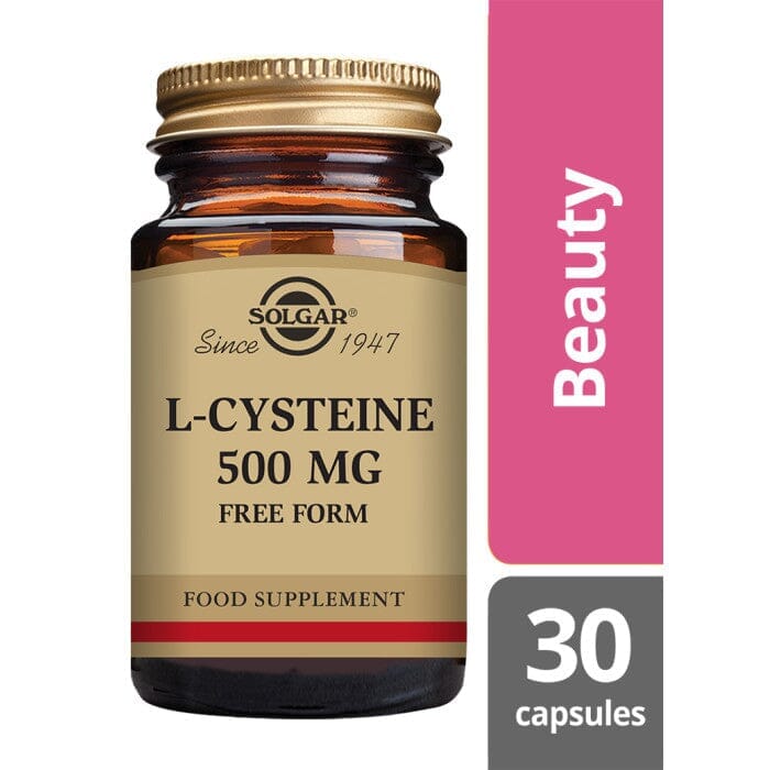 Solgar® L-Cysteine 500 mg Vegetable Capsules - Pack of 30 Solgar
