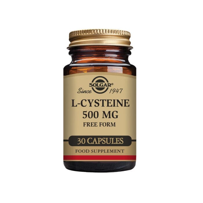 Solgar® L-Cysteine 500 mg Vegetable Capsules - Pack of 30 Solgar