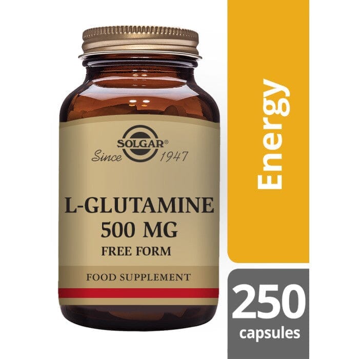 Solgar® L-Glutamine 500 mg Vegetable Capsules - Pack of 250 Solgar