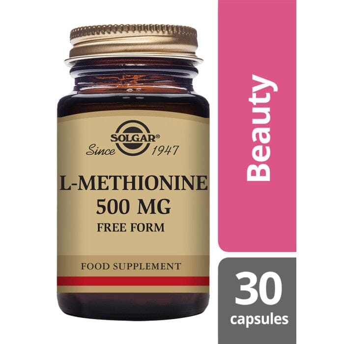 Solgar® L-Methionine 500 mg Vegetable Capsules - Pack of 30 Solgar