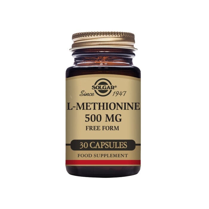 Solgar® L-Methionine 500 mg Vegetable Capsules - Pack of 30 Solgar