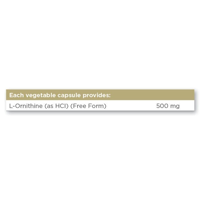 Solgar® L-Ornithine 500 mg Vegetable Capsules - Pack of 50 Solgar