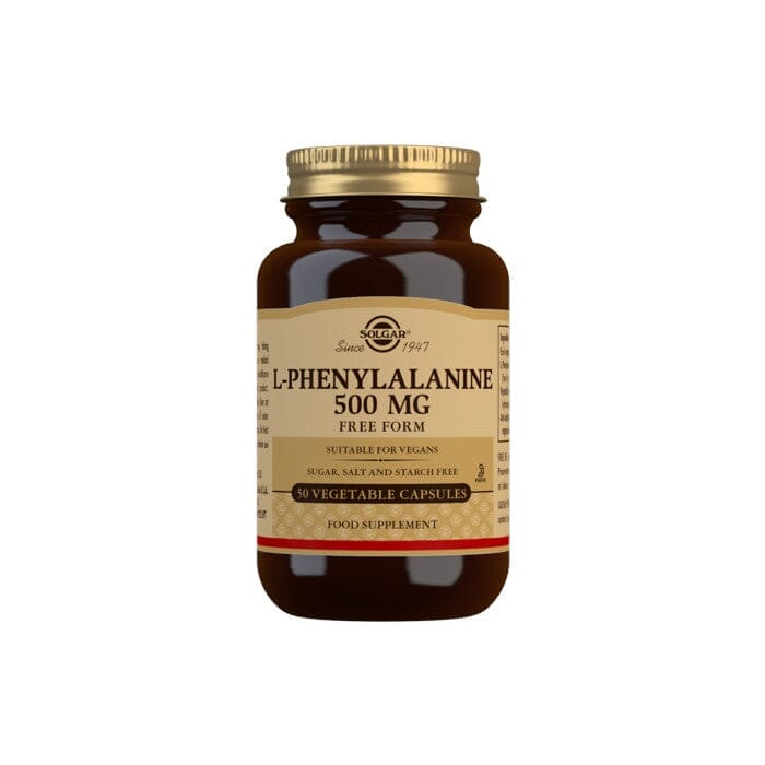 Solgar® L-Phenylalanine 500 mg Vegetable Capsules - Pack of 50 Solgar