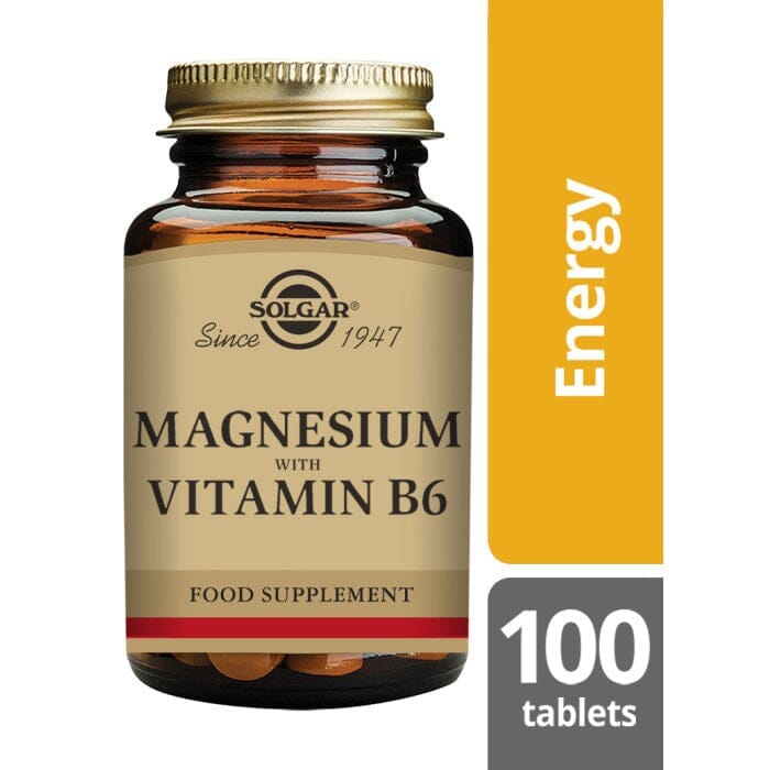 Solgar® Magnesium with Vitamin B6 Tablets - Pack of 100 Solgar