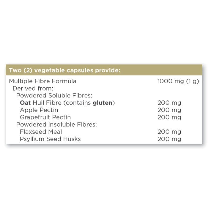 Solgar® Multiple Fibre Formula Vegetable Capsules - Pack of 120 Solgar
