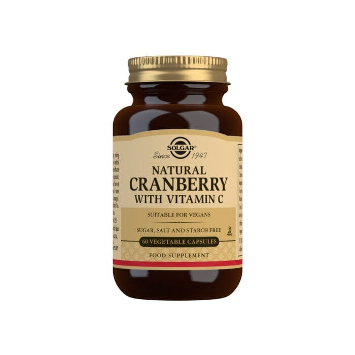 Solgar® Natural Cranberry with Vitamin C Vegetable Capsules - Pack of 60 Solgar
