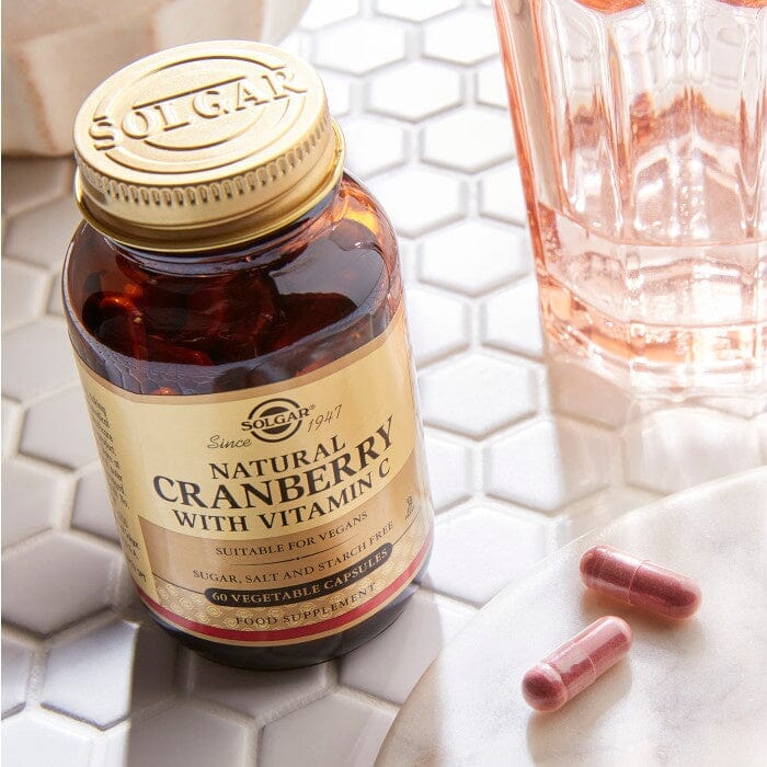 Solgar® Natural Cranberry with Vitamin C Vegetable Capsules - Pack of 60 Solgar