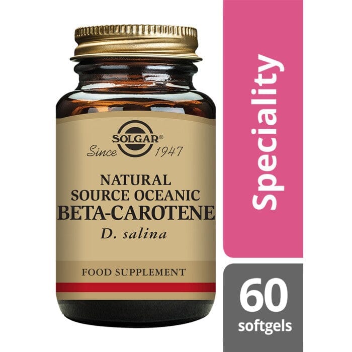 Solgar® Natural Source Oceanic Beta Carotene Softgels - Pack of 60 Solgar
