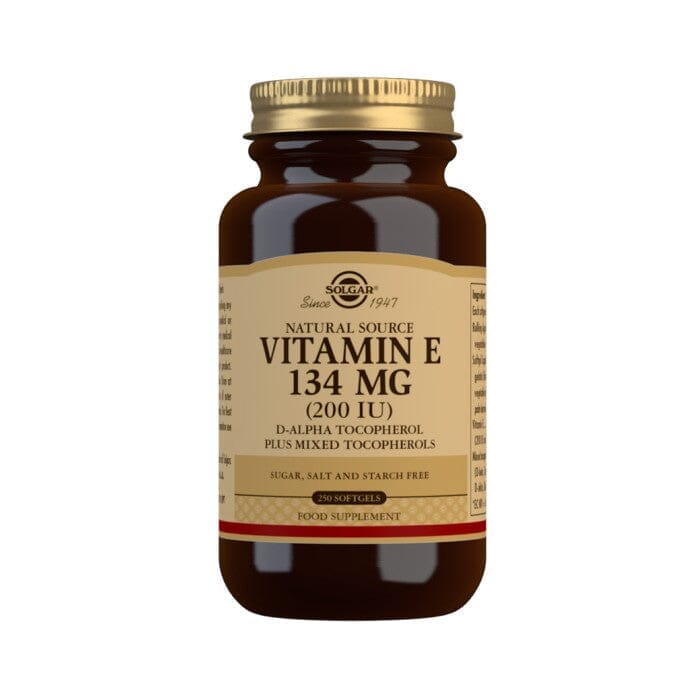 Solgar® Natural Source Vitamin E 134 mg (200 IU) Softgels - Pack of 250 Solgar
