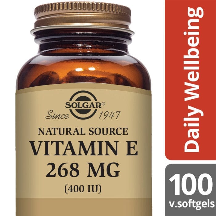 Solgar® Natural Source Vitamin E 268 mg (400 IU) Softgels - Pack of 100 Solgar
