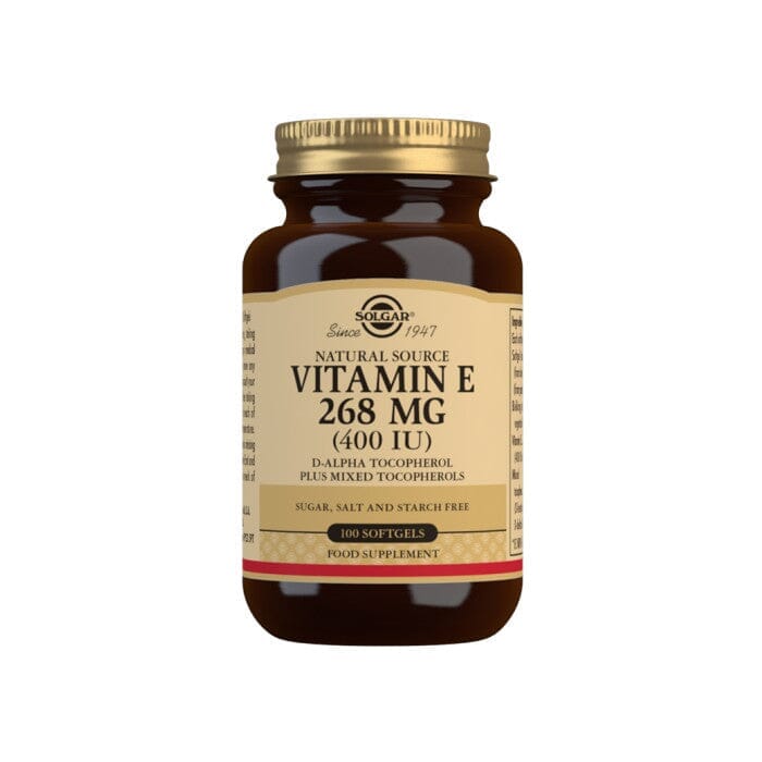 Solgar® Natural Source Vitamin E 268 mg (400 IU) Softgels - Pack of 100 Solgar