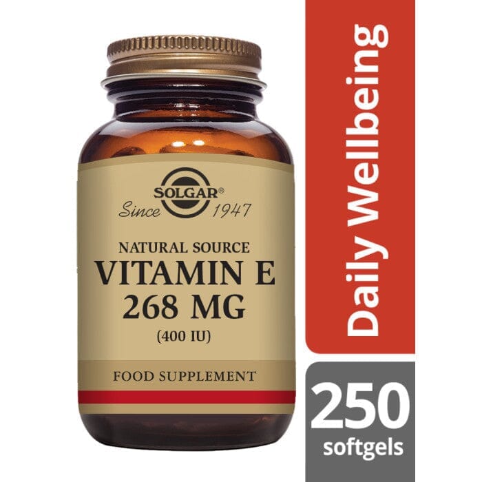 Solgar® Natural Source Vitamin E 268 mg (400 IU) Softgels - Pack of 250 Solgar