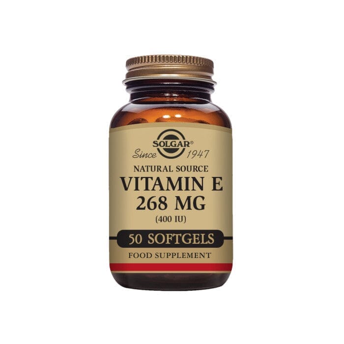 Solgar® Natural Source Vitamin E 268 mg (400 IU) Softgels - Pack of 50 Solgar