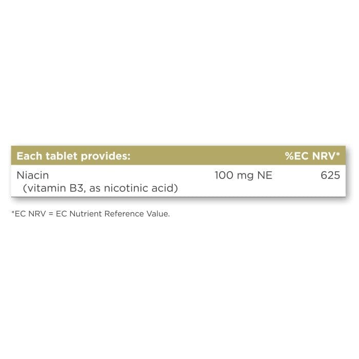 Solgar® Niacin (Vitamin B3) 100 mg Tablets - Pack of 100 Solgar