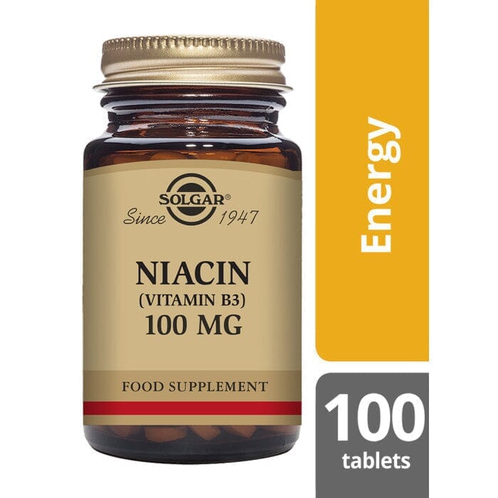 Solgar® Niacin (Vitamin B3) 100 mg Tablets - Pack of 100 Solgar