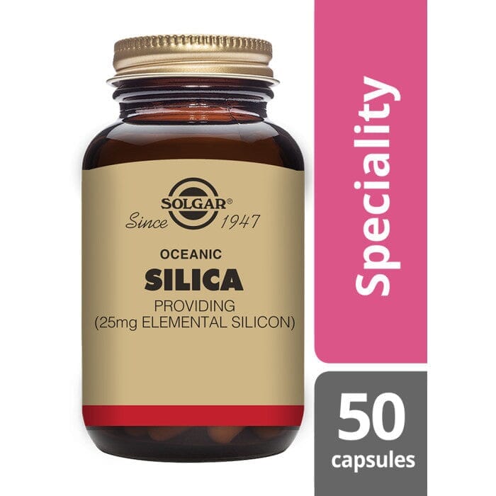 Solgar® Oceanic Silica 25 mg Vegetable Capsules - Pack of 50 Solgar