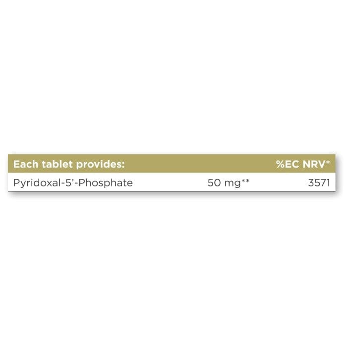 Solgar® P-5'-P (Pyridoxal-5'-Phosphate) Tablets - Pack of 50 Solgar