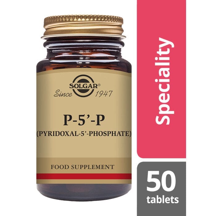 Solgar® P-5'-P (Pyridoxal-5'-Phosphate) Tablets - Pack of 50 Solgar