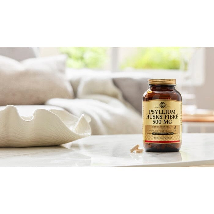 Solgar® Psyllium Husks Fibre 500 mg Vegetable Capsules - Pack of 200 Solgar