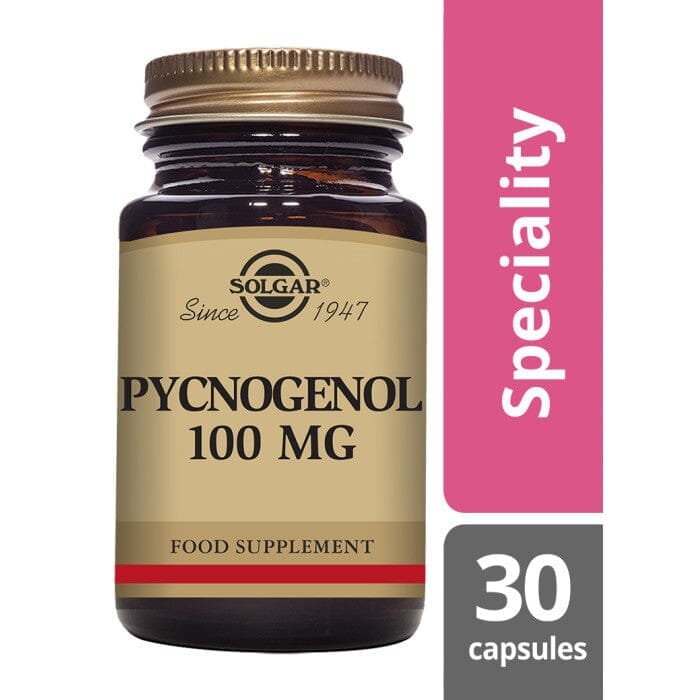 Solgar® Pycnogenol 100 mg Vegetable Capsules - Pack of 30 Solgar