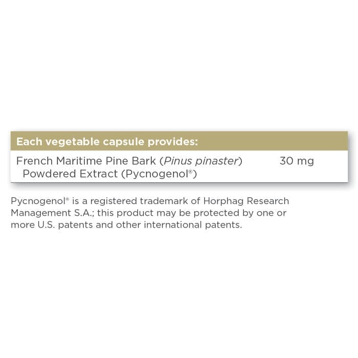 Solgar® Pycnogenol 30 mg Vegetable Capsules - Pack of 60 Solgar