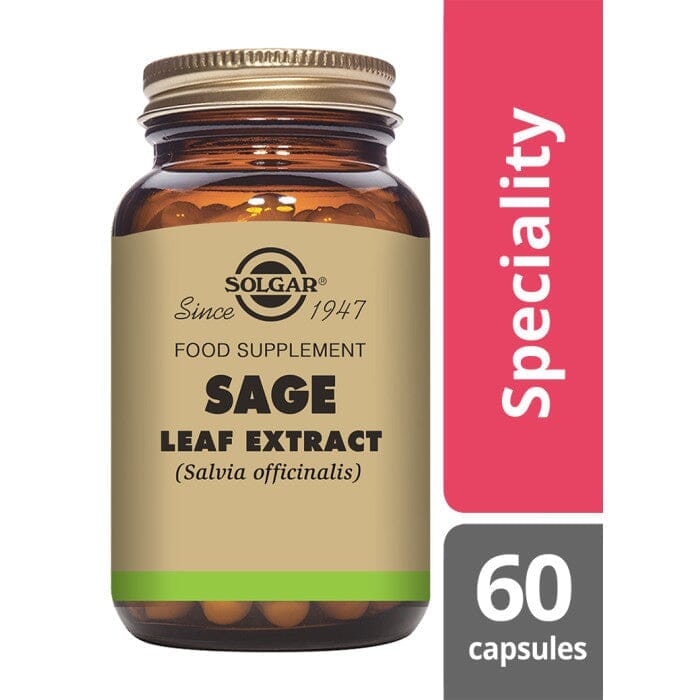Solgar® Sage Leaf Extract Vegetable Capsules - Pack of 60 Solgar