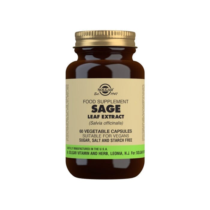 Solgar® Sage Leaf Extract Vegetable Capsules - Pack of 60 Solgar
