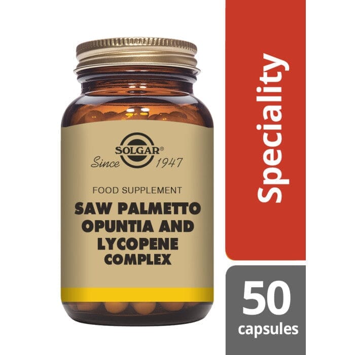 Solgar® Saw Palmetto and Lycopene Complex Vegetable Capsules - Pack of 50 Solgar