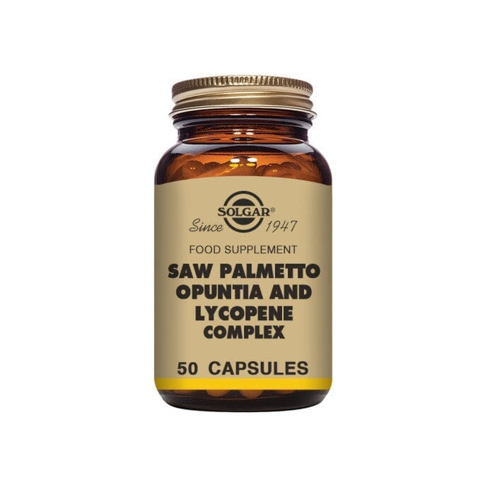 Solgar® Saw Palmetto and Lycopene Complex Vegetable Capsules - Pack of 50 Solgar