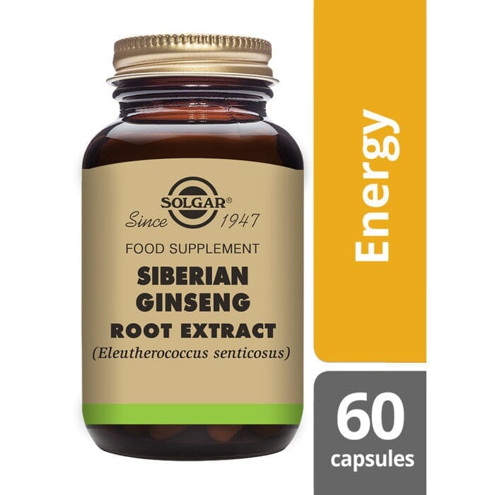 Solgar® Siberian Ginseng Root Extract Vegetable Capsules - Pack of 60 Solgar