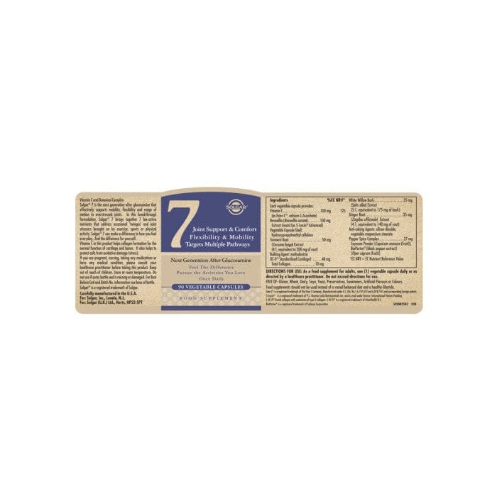 Solgar® Solgar 7 Vegetable Capsules - Pack of 90 Solgar