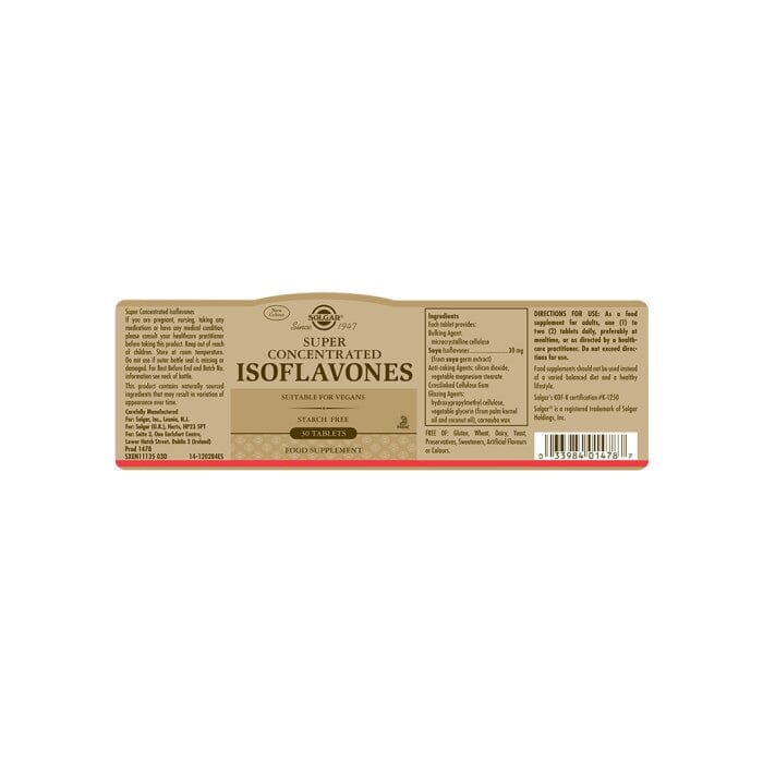 Solgar® Super Concentrated Isoflavones Tablets - Pack of 30 Solgar