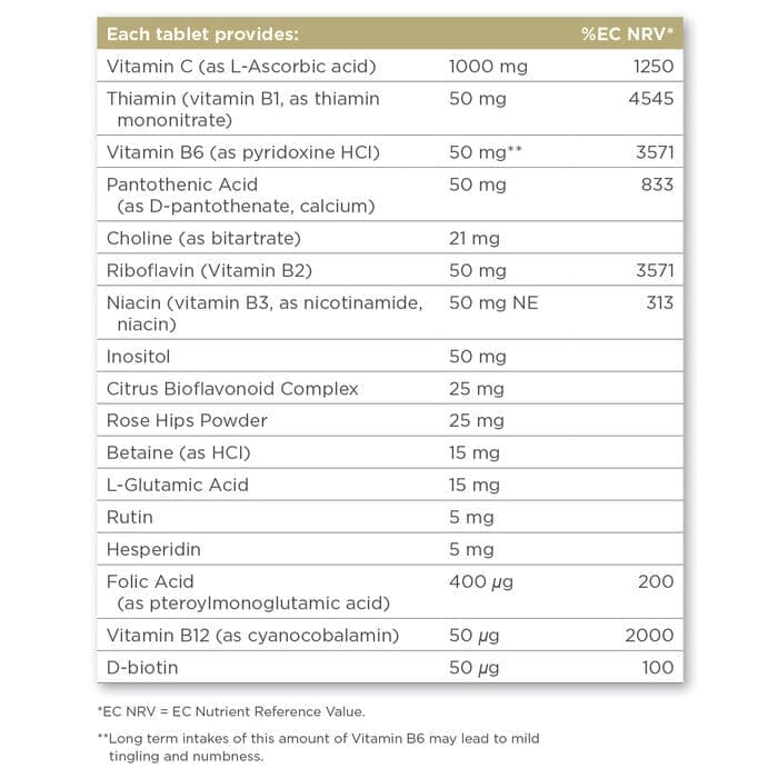 Solgar® Ultimate B+C Complex Tablets - Pack of 30 Solgar