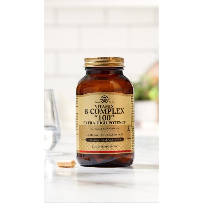 Solgar® Vitamin B-Complex "100" Extra High Potency Vegetable Capsules - Pack of 250 Solgar