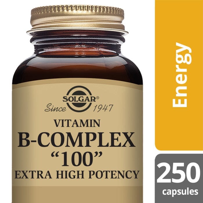 Solgar® Vitamin B-Complex "100" Extra High Potency Vegetable Capsules - Pack of 250 Solgar