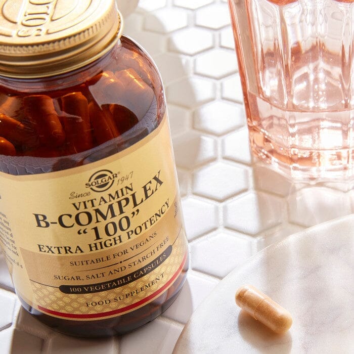 Solgar® Vitamin B-Complex "100" Extra High Potency Vegetable Capsules - Pack of 250 Solgar