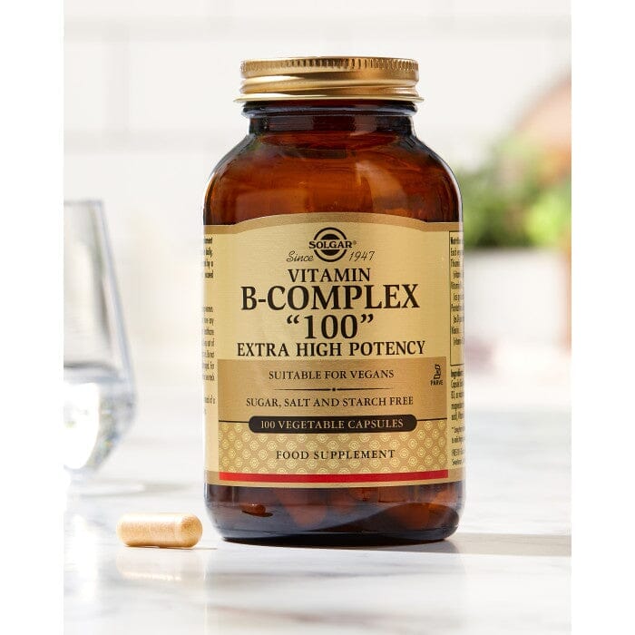 Solgar® Vitamin B-Complex "100" Extra High Potency Vegetable Capsules - Pack of 250 Solgar